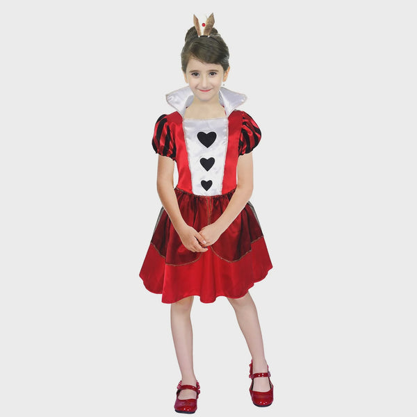 GIRLS RED QUEEN COSTUME